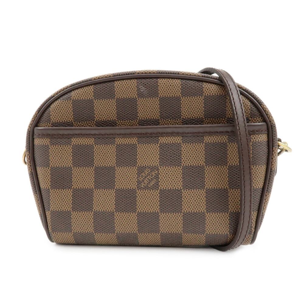 Louis Vuitton Damier Ebene Pochette Ipanema Shoulder Bag Brown